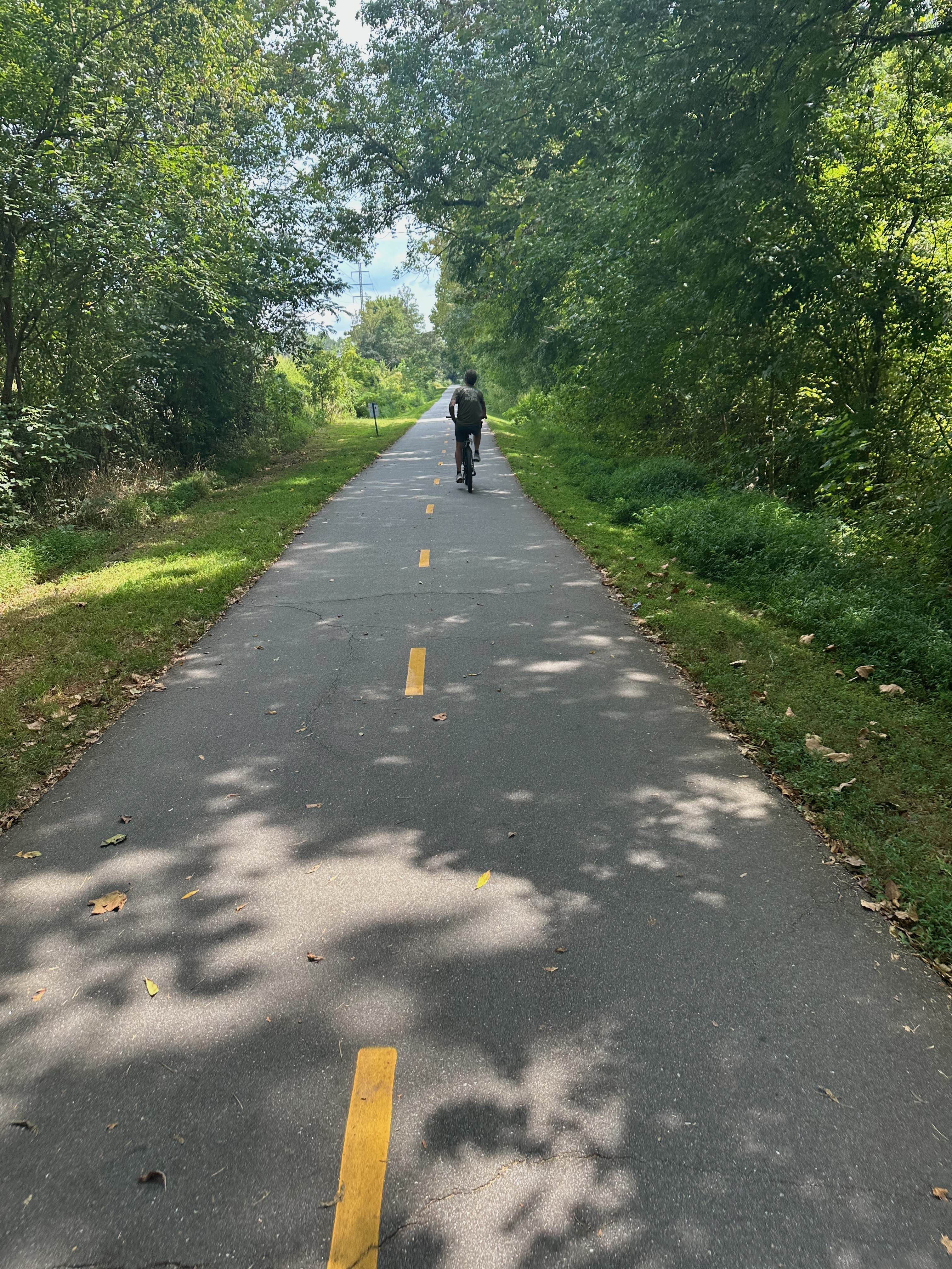 Me riding on the Swamp Rabbit Trail